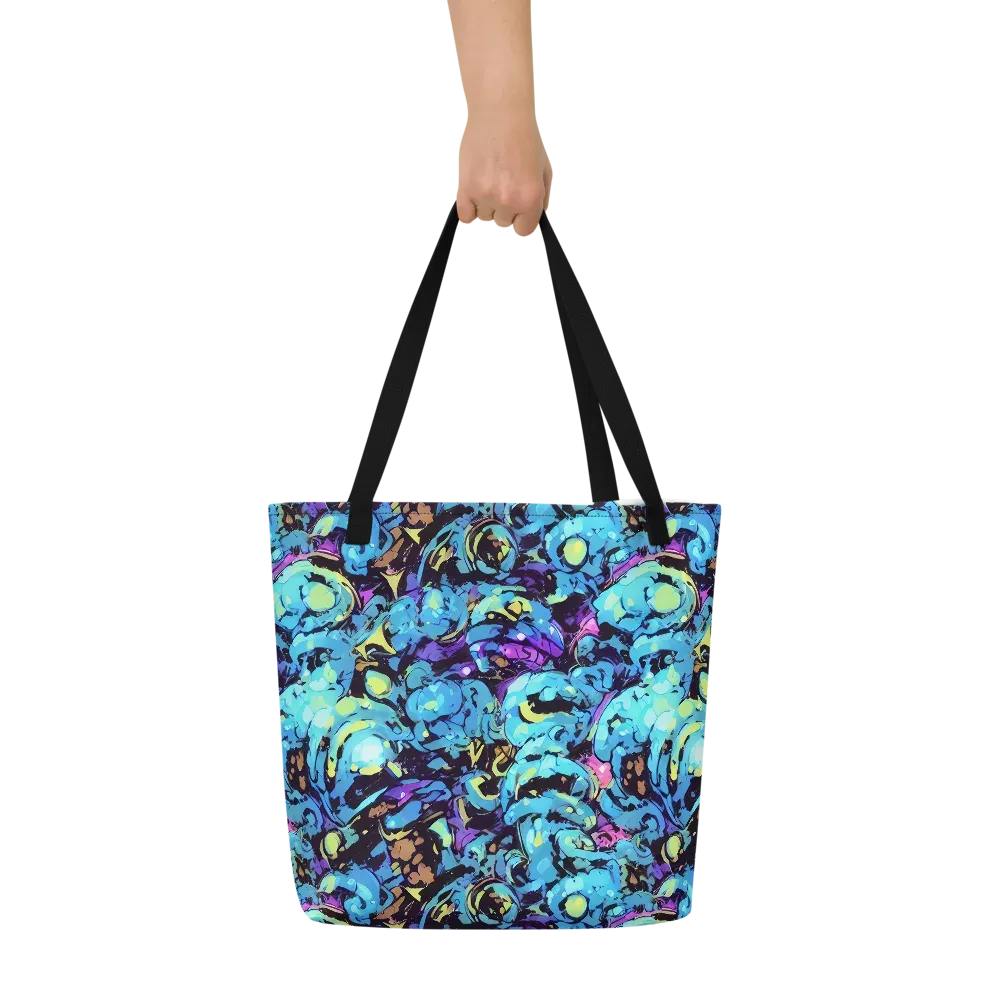 Voltage Bouquet on Large Tote Bag W/ Pocket — Front