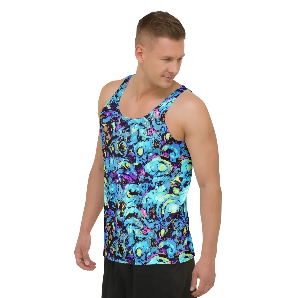 Voltage Bouquet on Men's Tank Top — Left Front