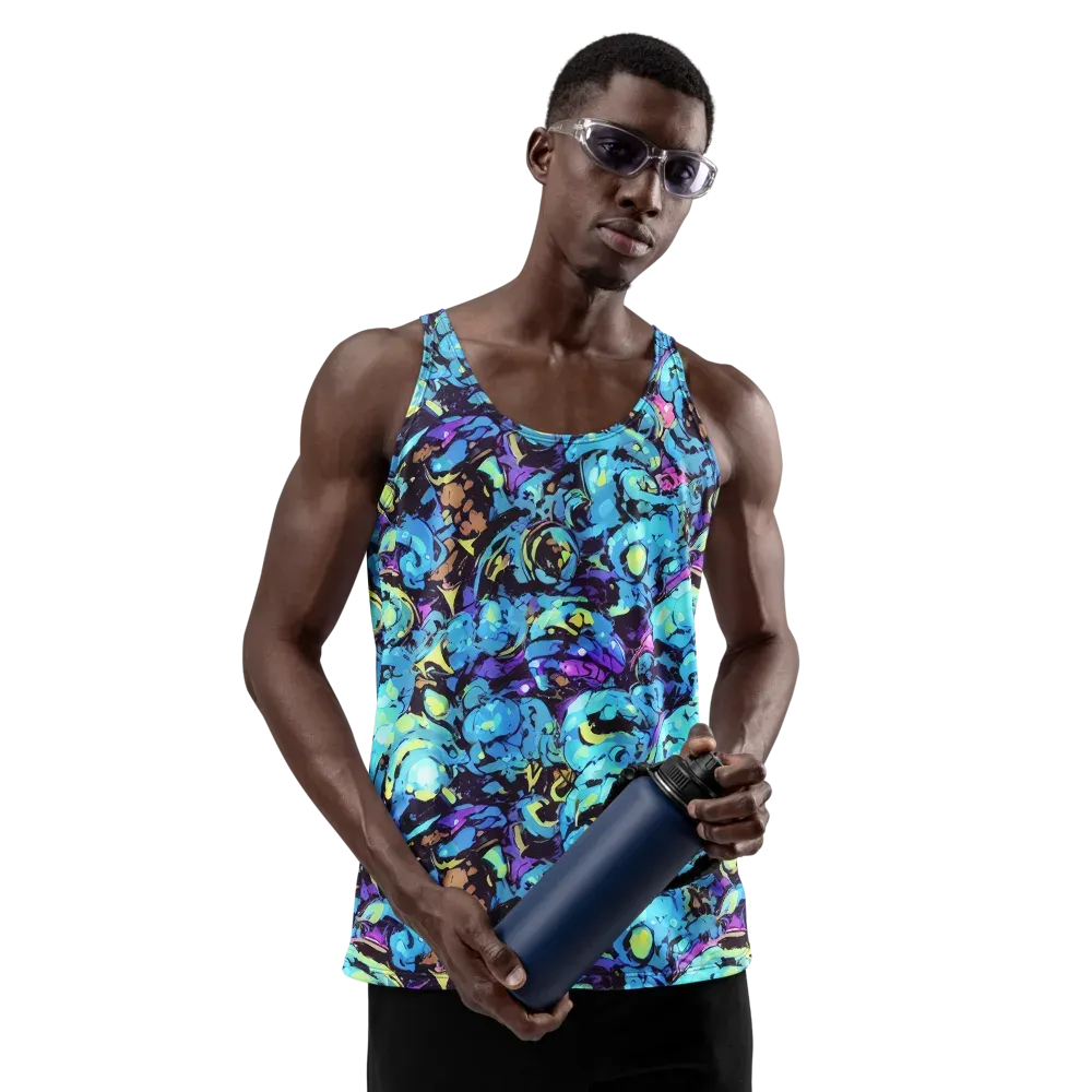 Voltage Bouquet on Men's Tank Top — Front
