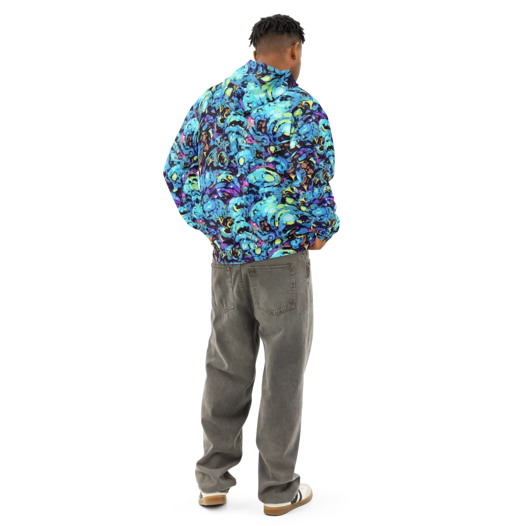 Voltage Bouquet on Cotton Hoodie — Back