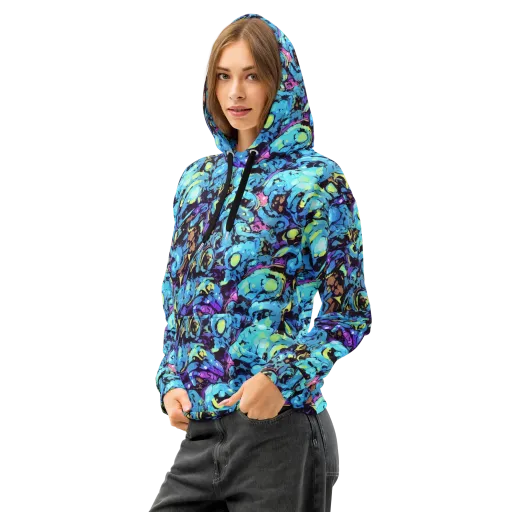 Voltage Bouquet on a Cotton Hoodie