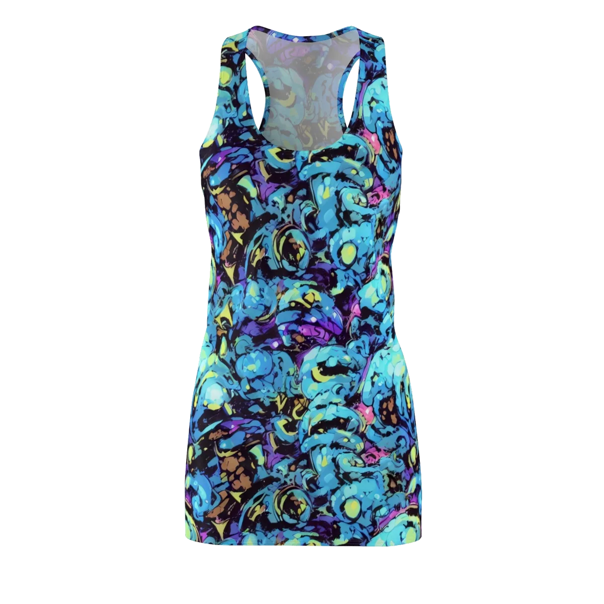 Voltage Bouquet on Racerback Dress — Front