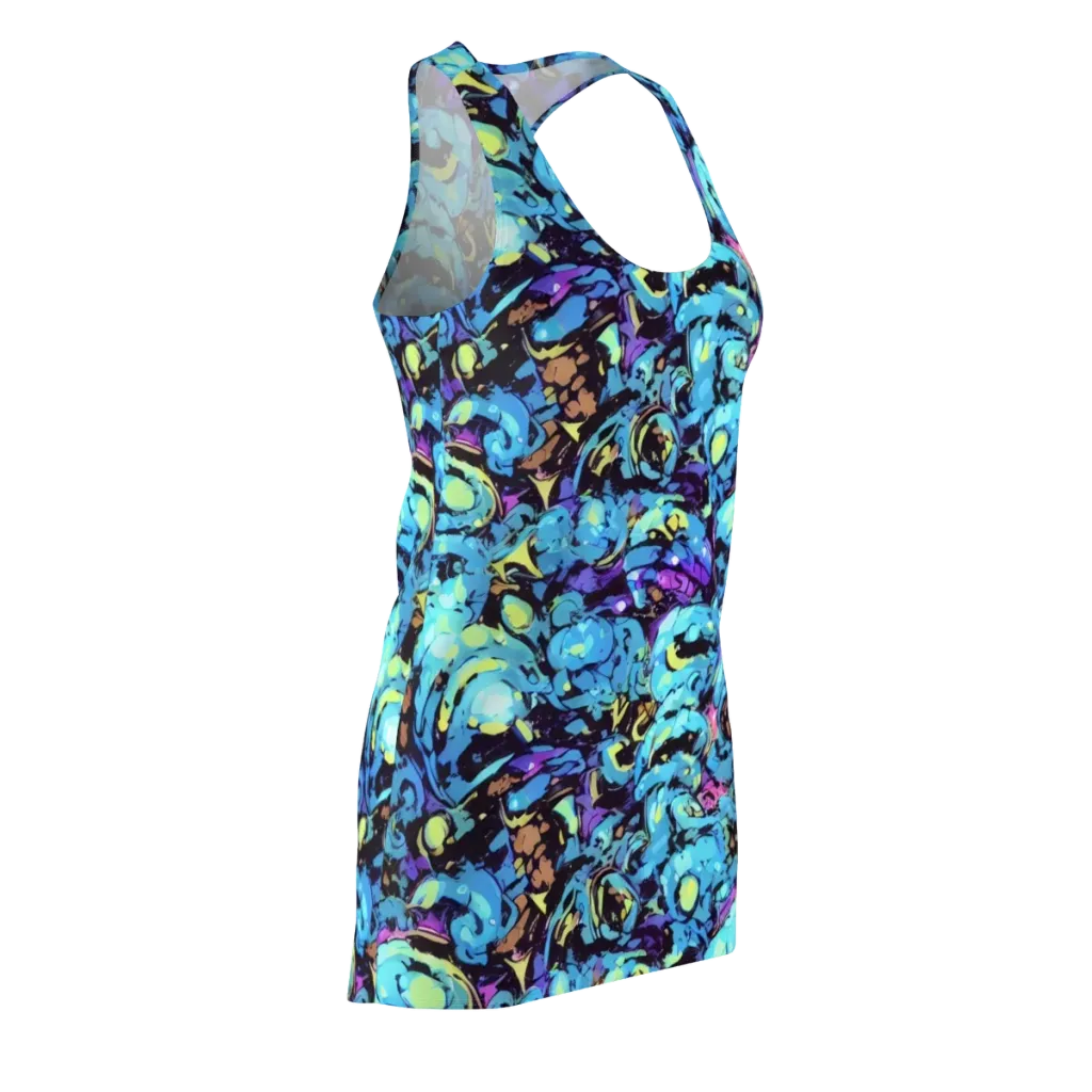Voltage Bouquet on Racerback Dress — Front Side