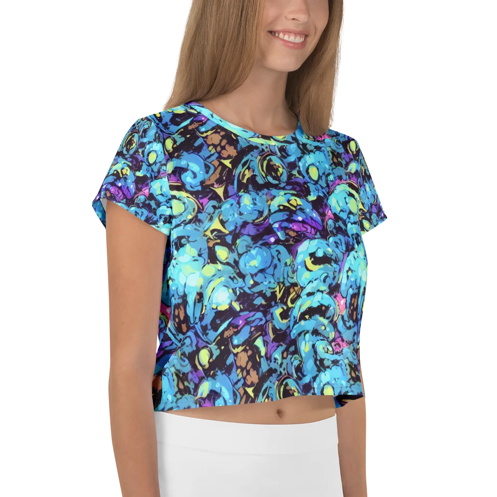 Voltage Bouquet on Crop Tee — Right