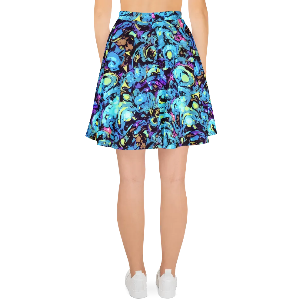 Voltage Bouquet on Skater Skirt — Back