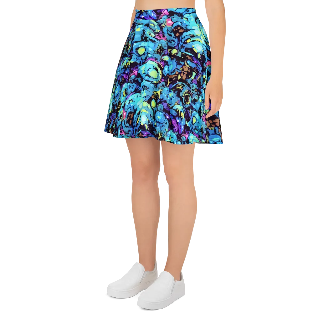 Voltage Bouquet on Skater Skirt — Left