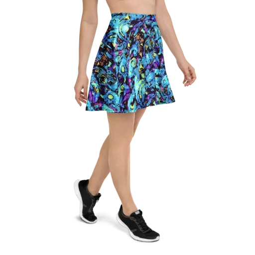 Voltage Bouquet on a Skater Skirt