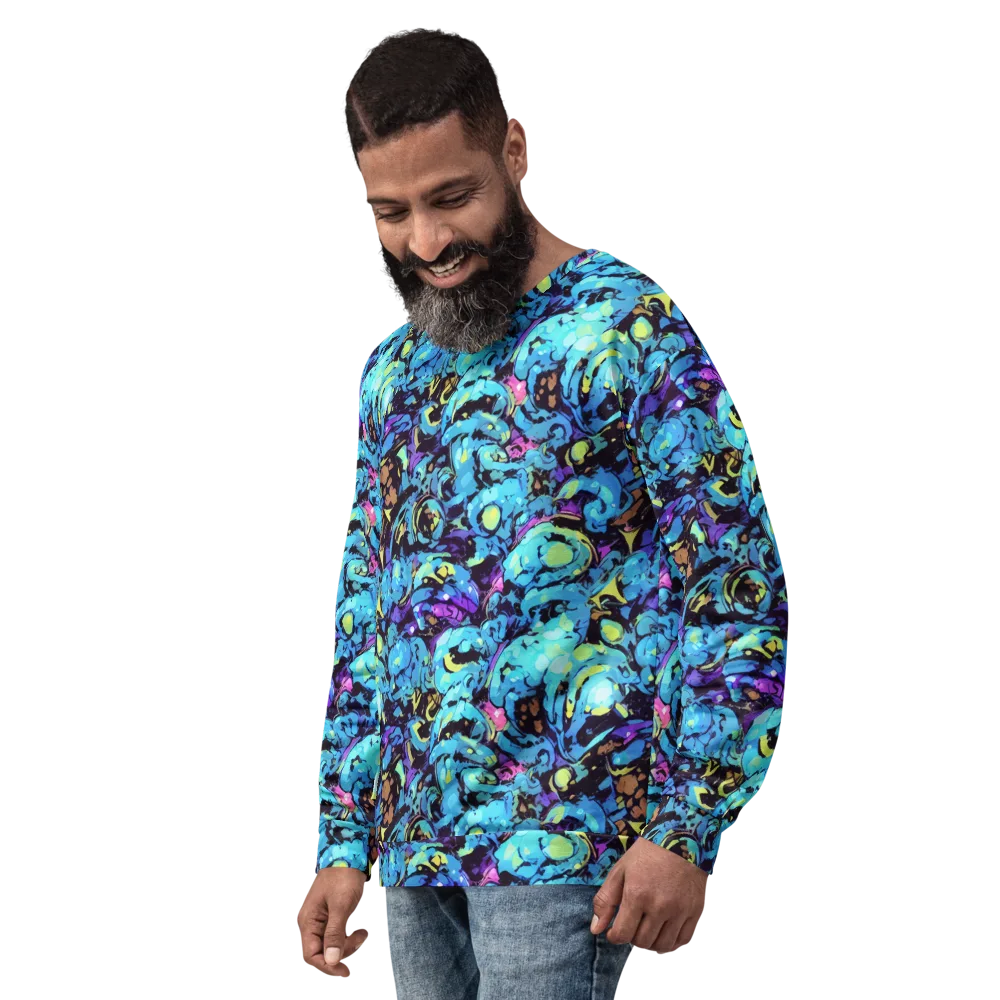 Voltage Bouquet on Sweatshirt — Left Front