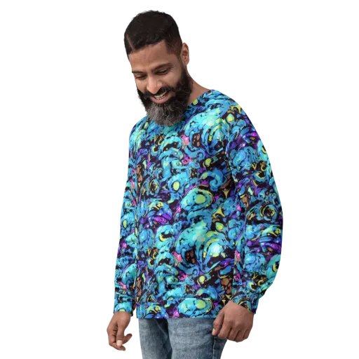 Voltage Bouquet on a Sweatshirt