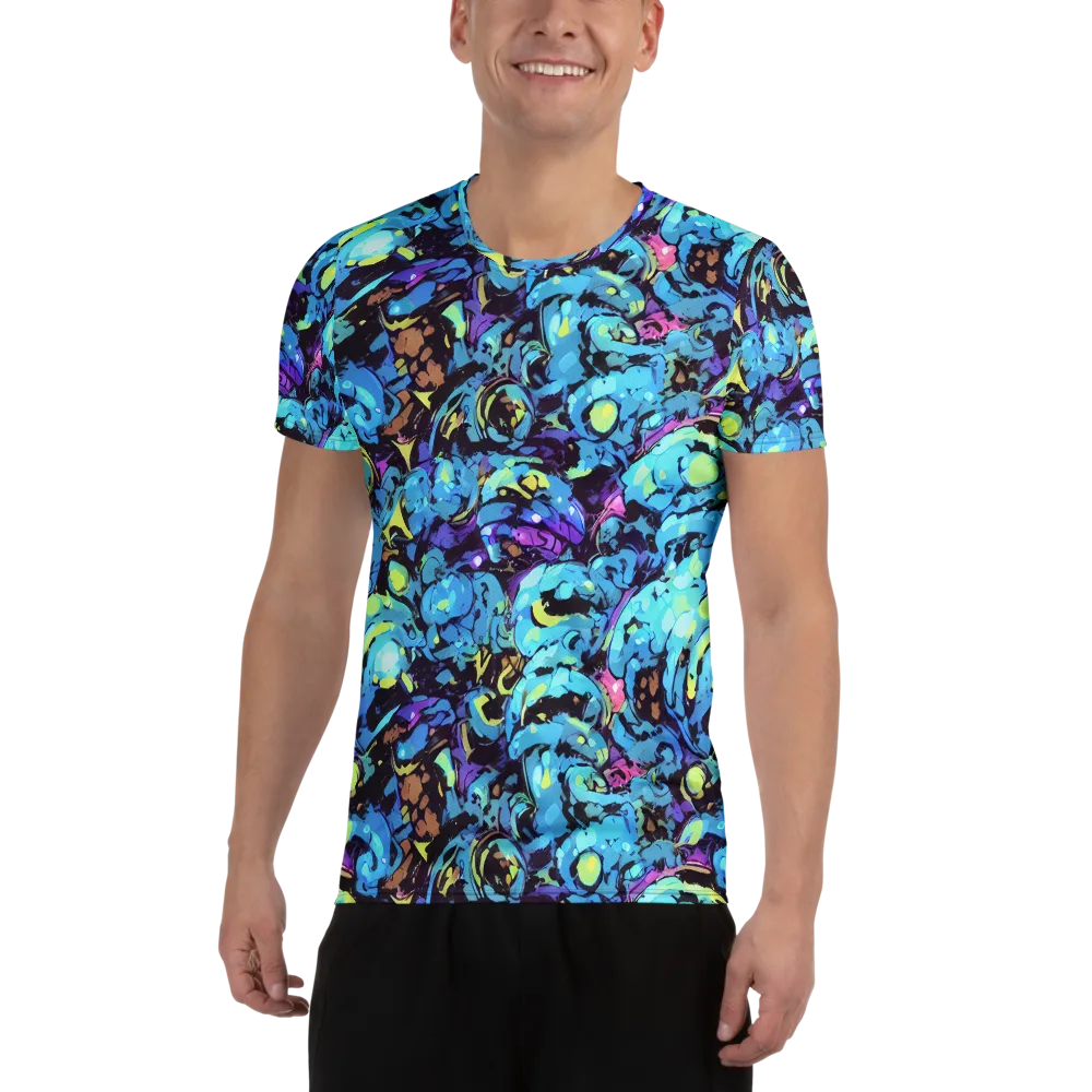 Voltage Bouquet on Men's Athletic T-Shirt — Front