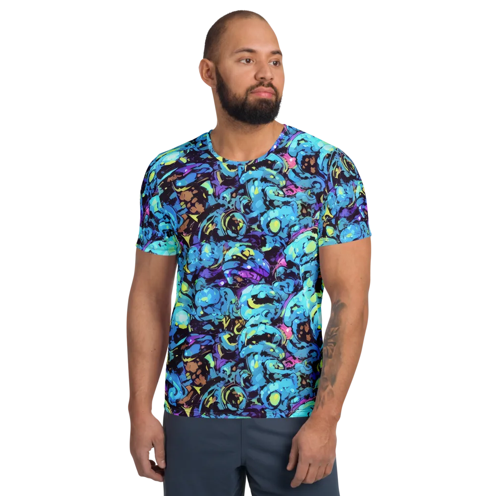 Voltage Bouquet on Men's Athletic T-Shirt — Front
