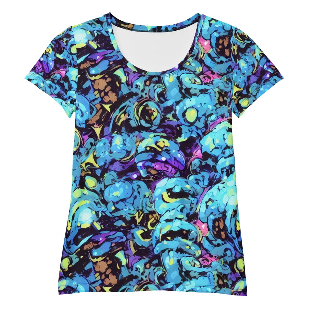 Voltage Bouquet on Women's Athletic T-Shirt — Front