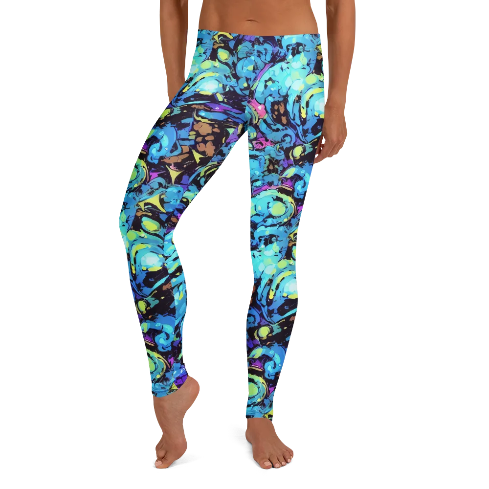 Voltage Bouquet on Leggings — Front