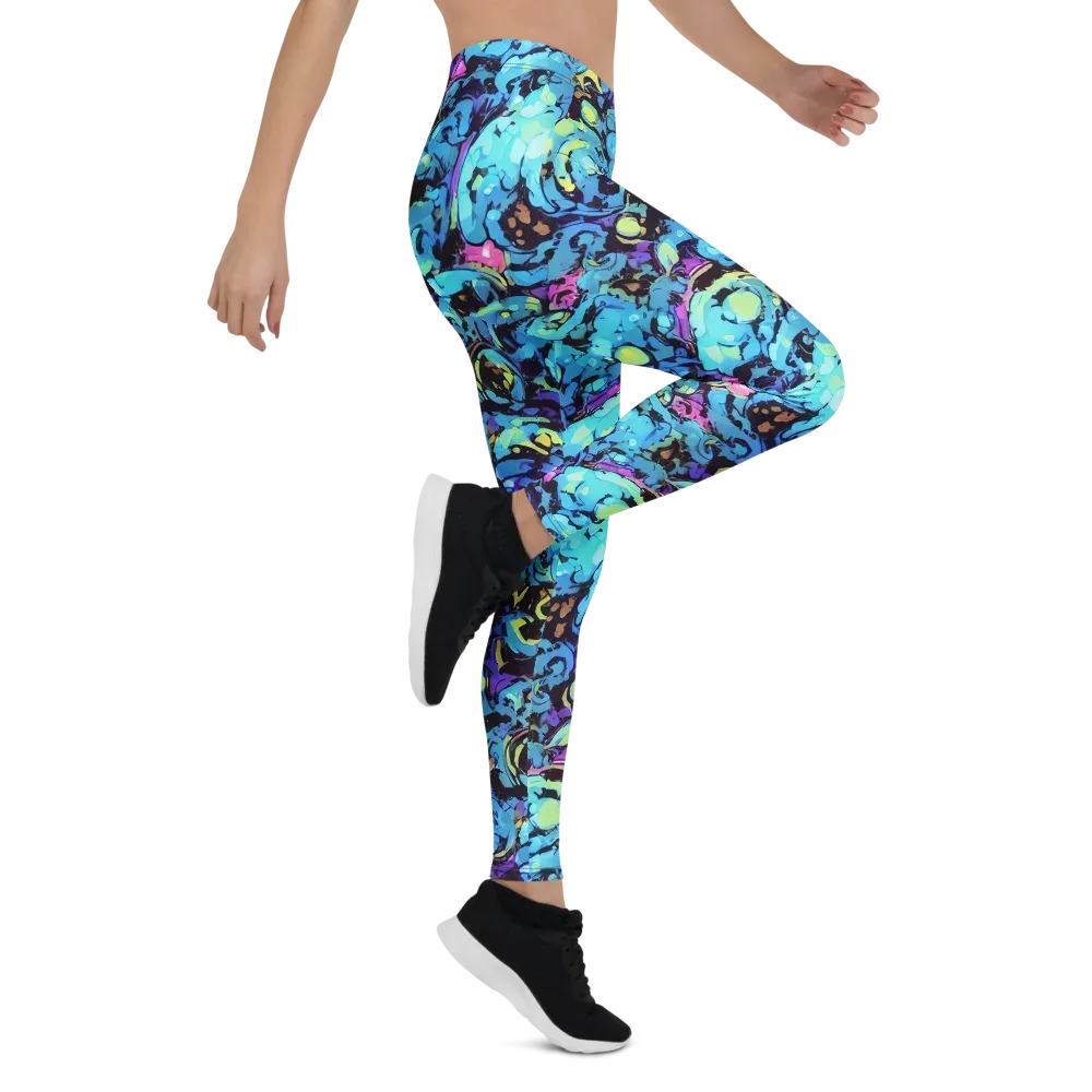 Voltage Bouquet on Leggings — Right