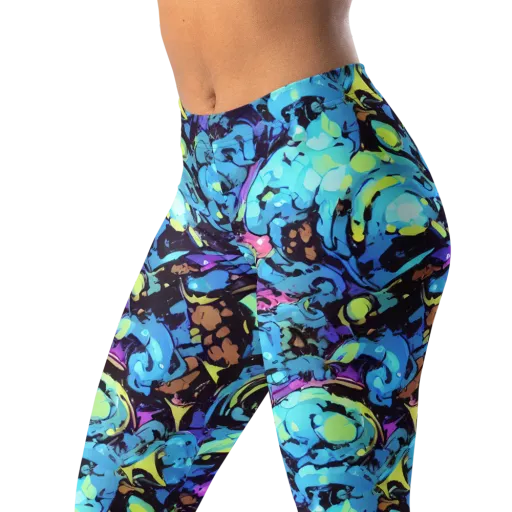 Voltage Bouquet on a Leggings