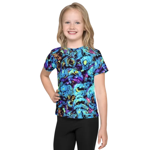 Voltage Bouquet on a Kids Crew Neck T-Shirt