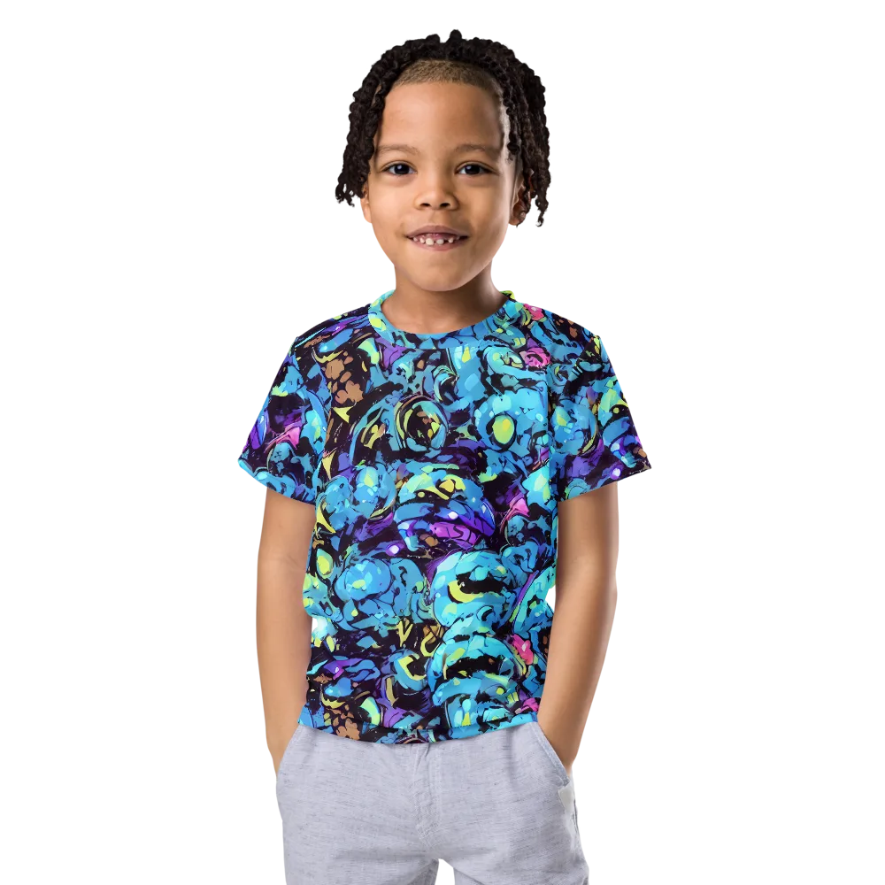 Voltage Bouquet on Kids Crew Neck T-Shirt — Front