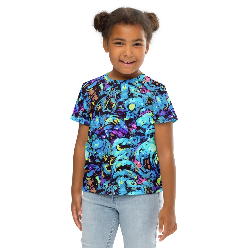 Voltage Bouquet on Kids Crew Neck T-Shirt — Front