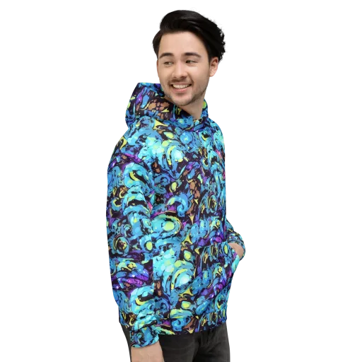 Voltage Bouquet on a Hoodie