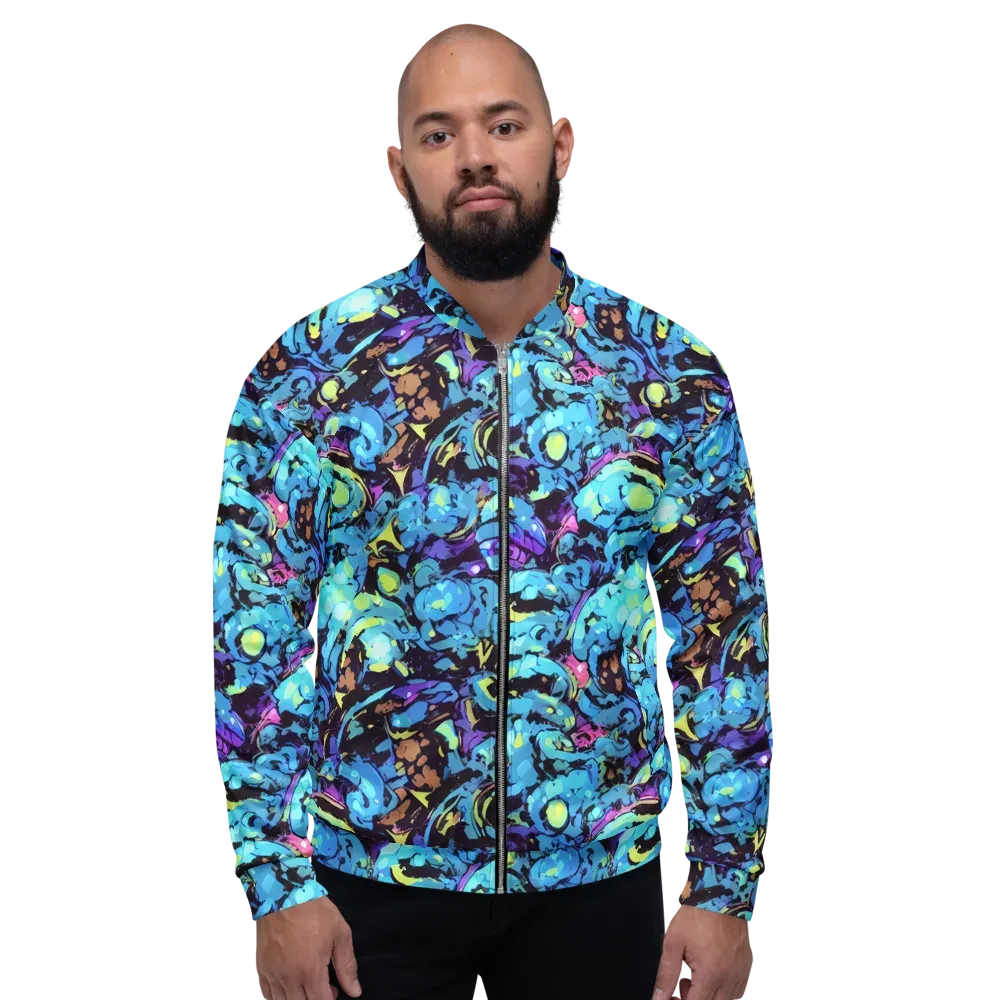 Voltage Bouquet on Bomber Jacket — Front