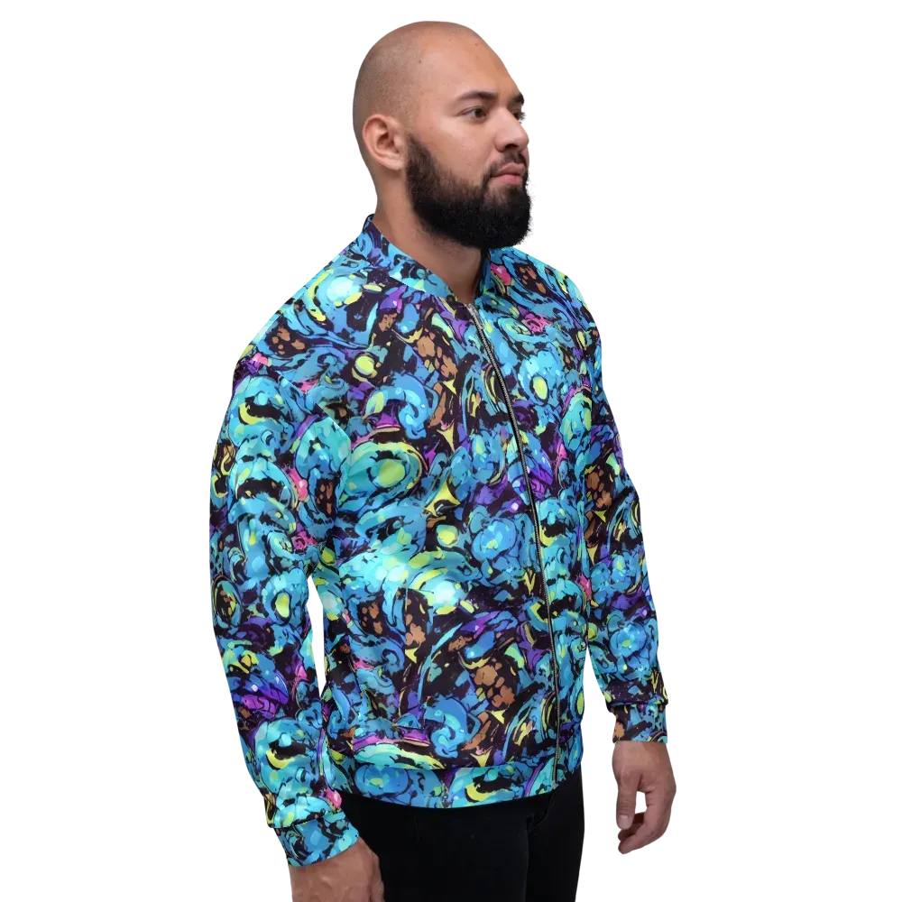 Voltage Bouquet on Bomber Jacket — Right