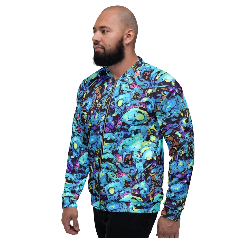 Voltage Bouquet on Bomber Jacket — Left