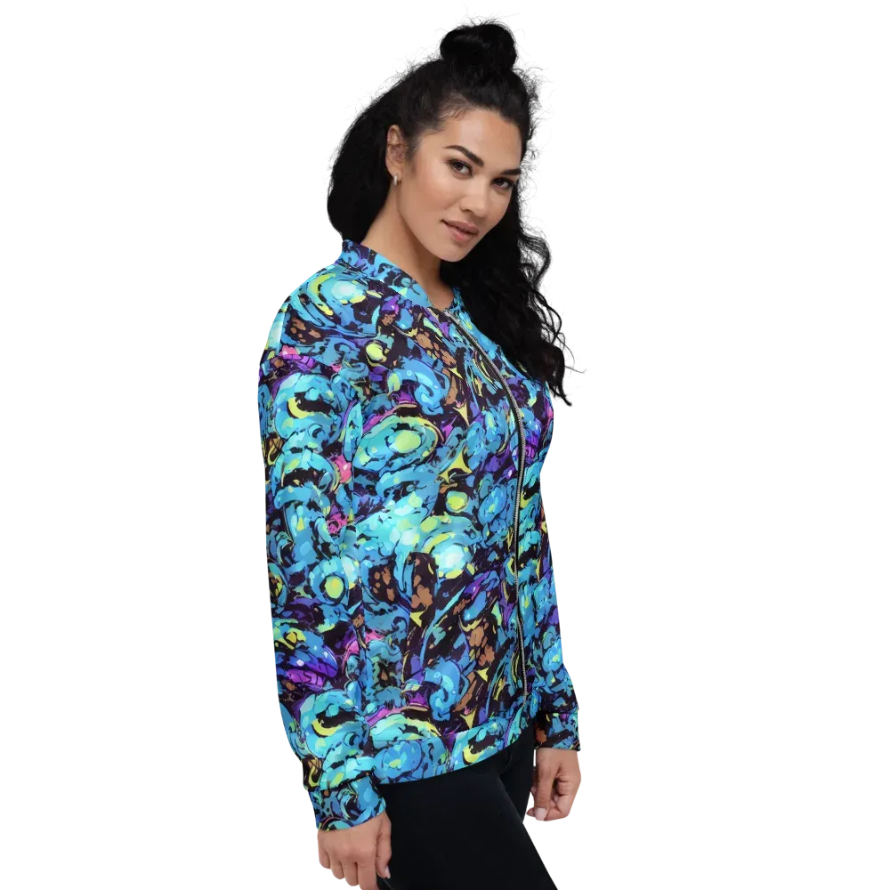 Voltage Bouquet on Bomber Jacket — Right