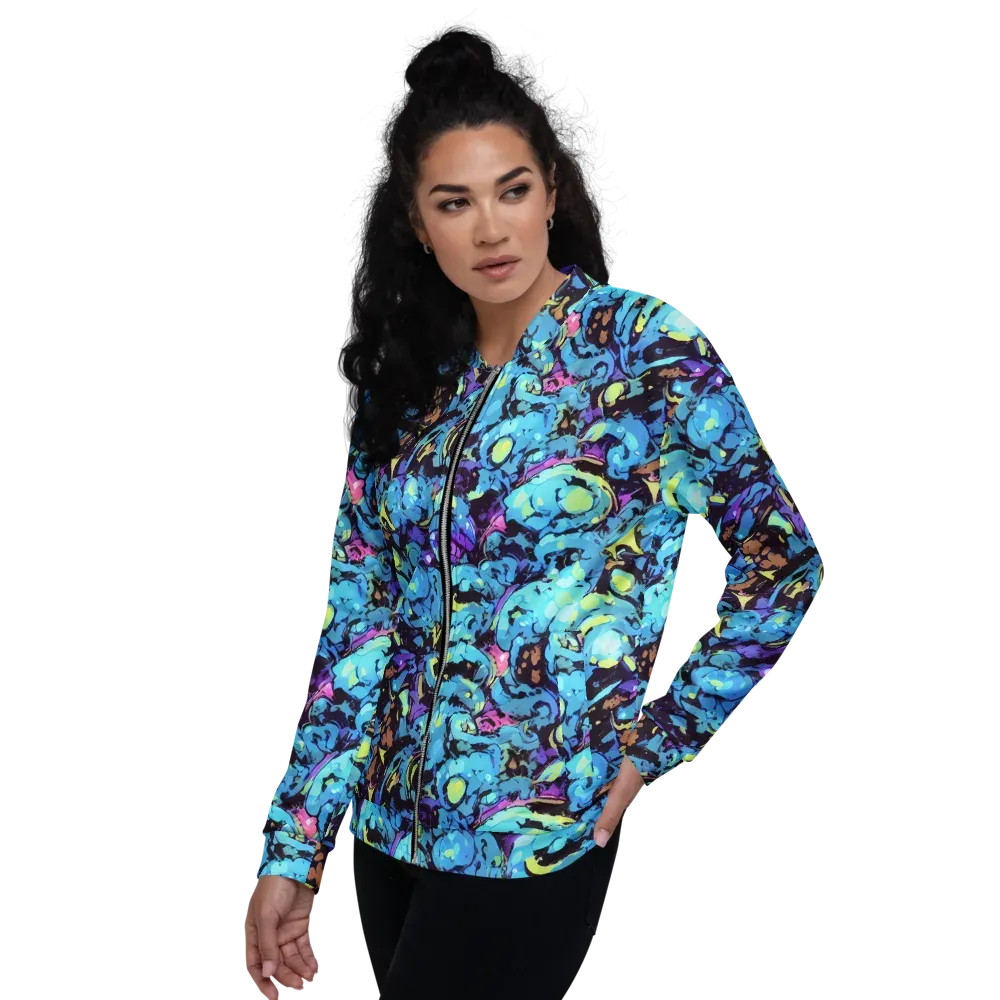 Voltage Bouquet on Bomber Jacket — Left