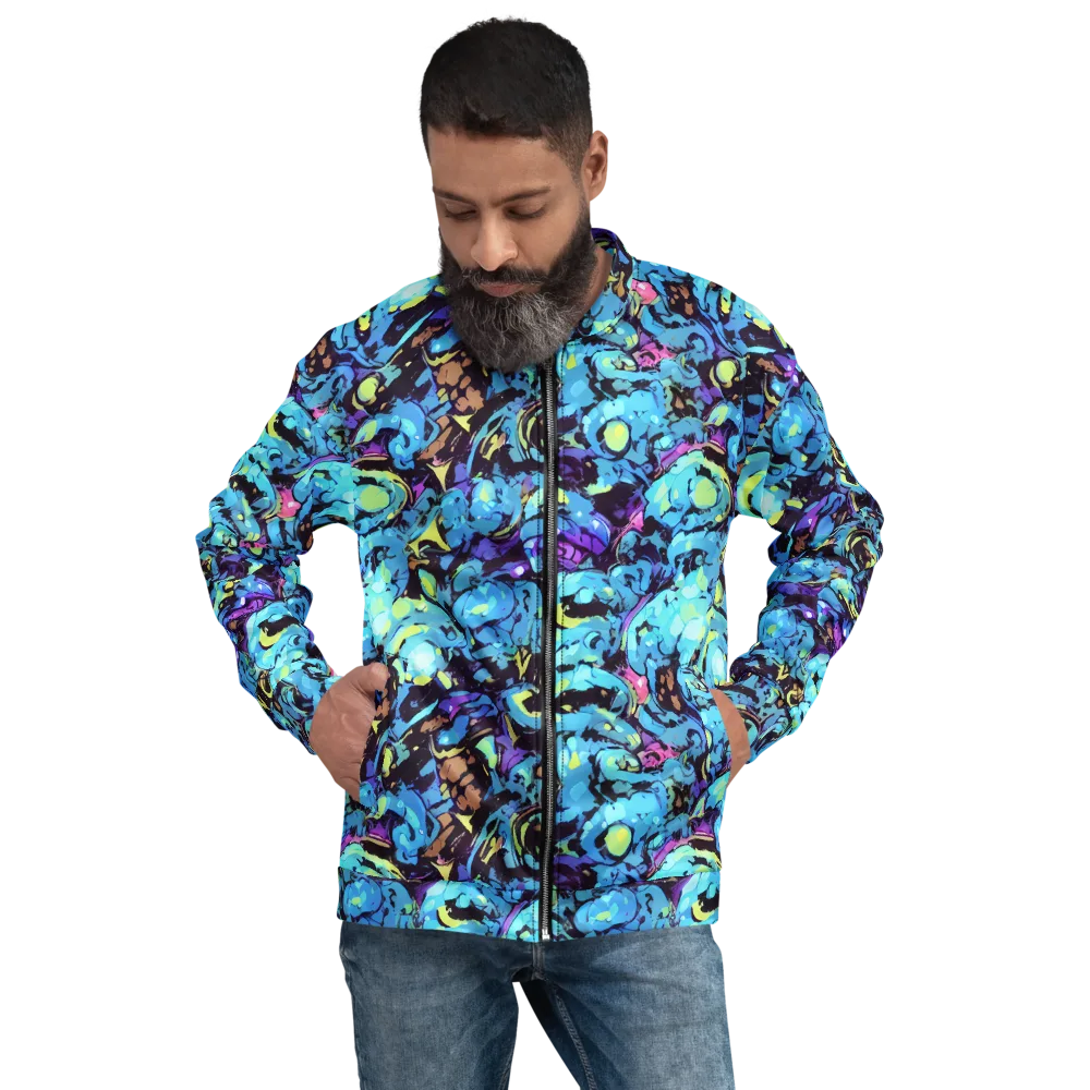 Voltage Bouquet on Bomber Jacket — Front