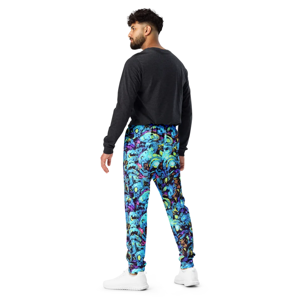 Voltage Bouquet on Men's Joggers — Back