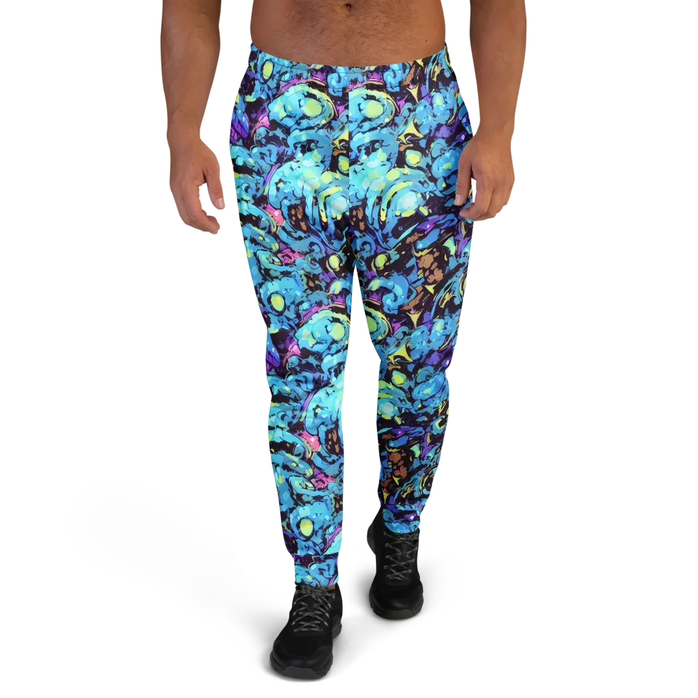 Voltage Bouquet on Men's Joggers — Front