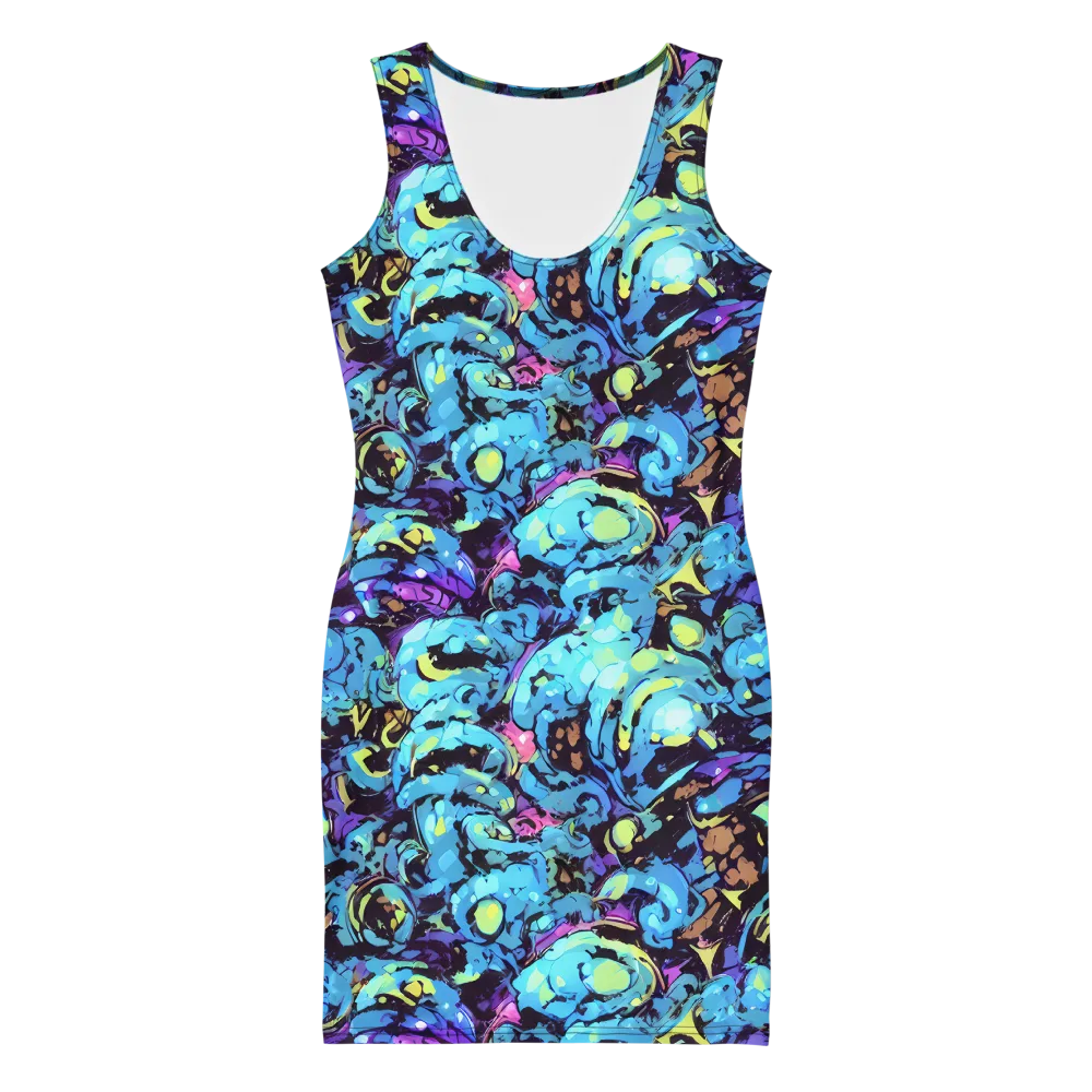 Voltage Bouquet on Bodycon Dress — Front