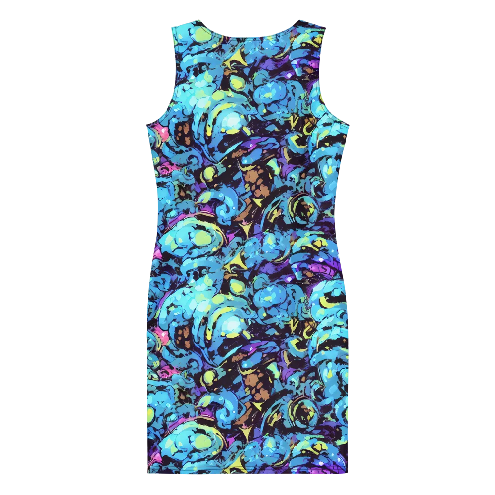 Voltage Bouquet on Bodycon Dress — Back