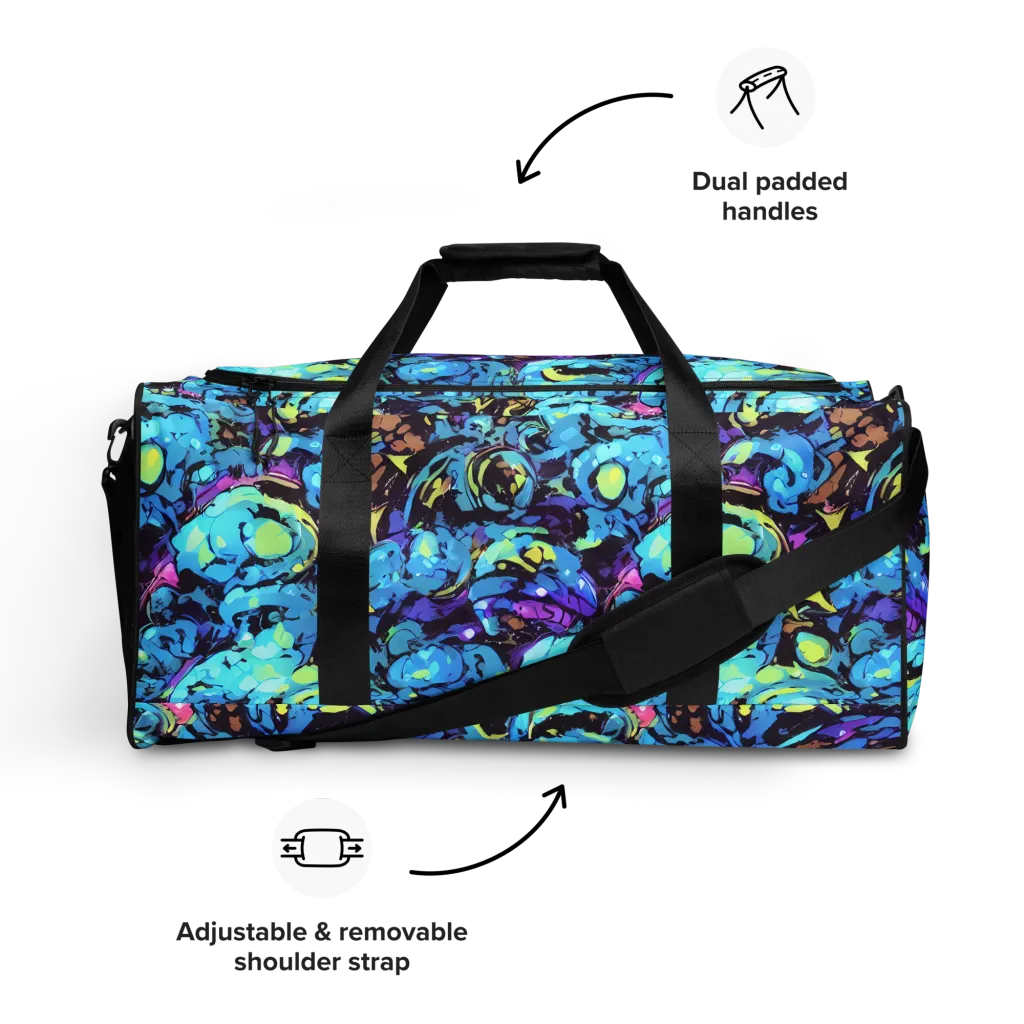 Voltage Bouquet on Duffle Bag — Front