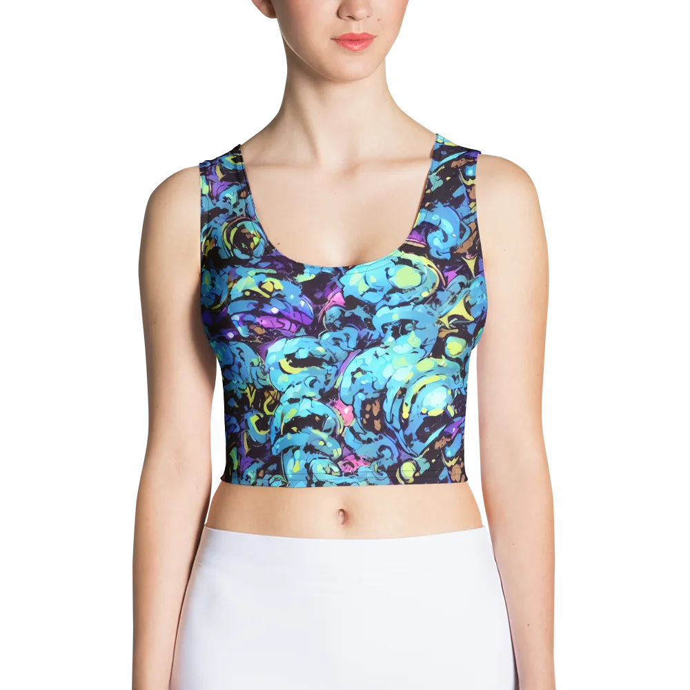 Voltage Bouquet on Crop Top — Front