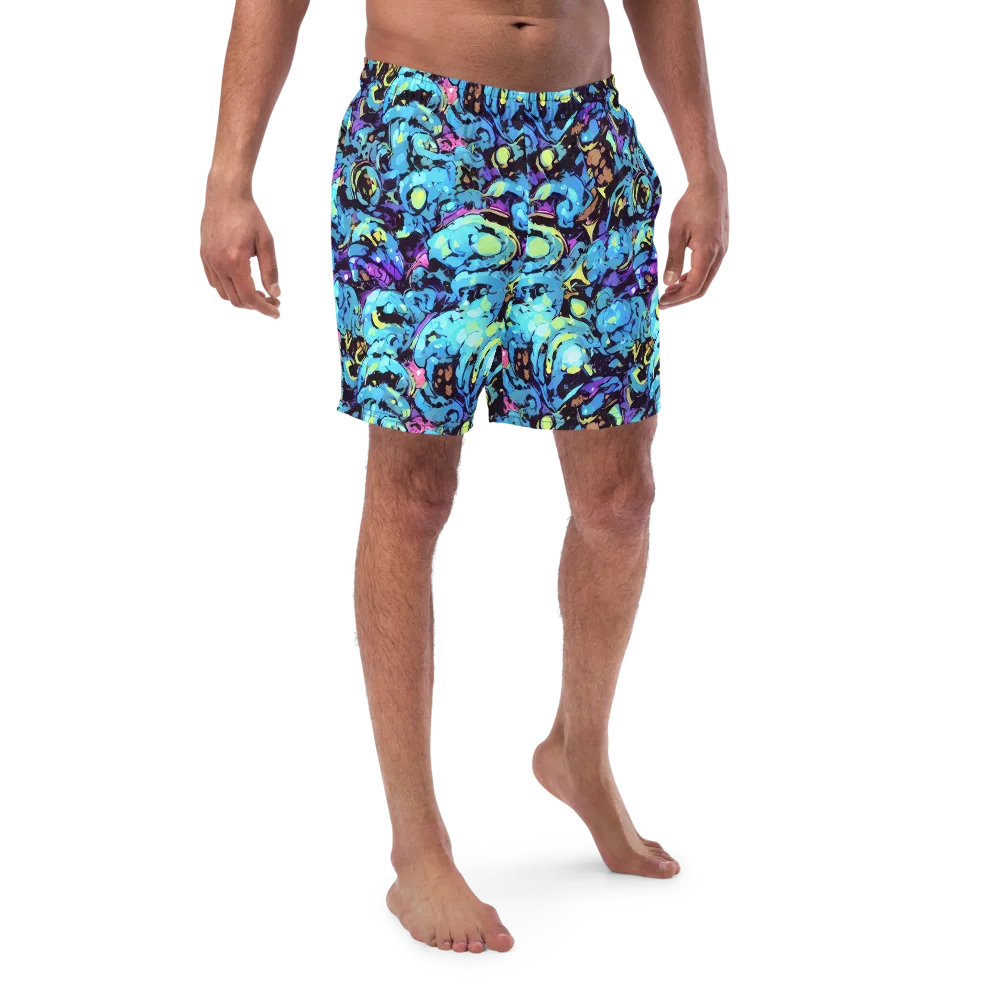 Voltage Bouquet on Swim Trunks — Front