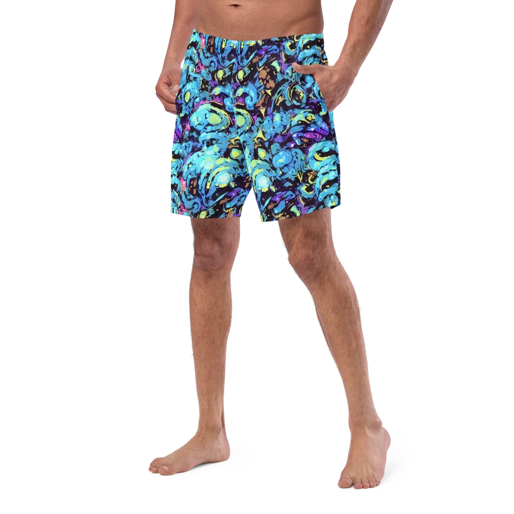 Voltage Bouquet on Swim Trunks — Left Front