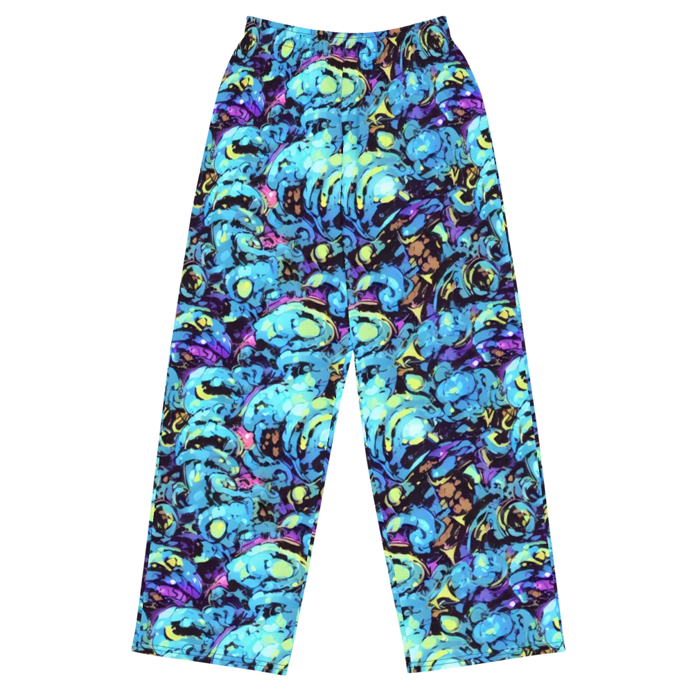 Voltage Bouquet on Wide-Leg Pants — Front