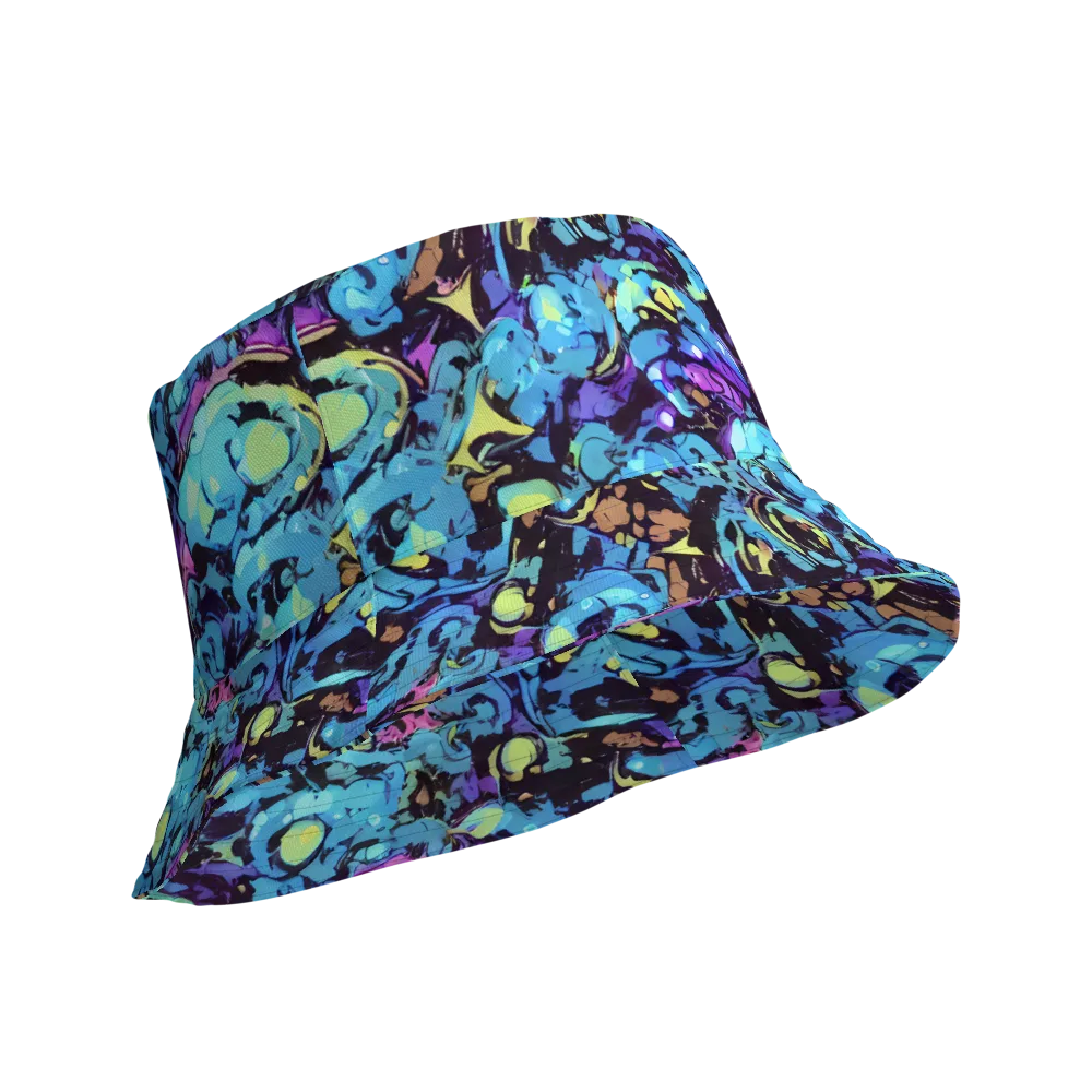 Voltage Bouquet on Reversible Bucket Hat — Product details Outside