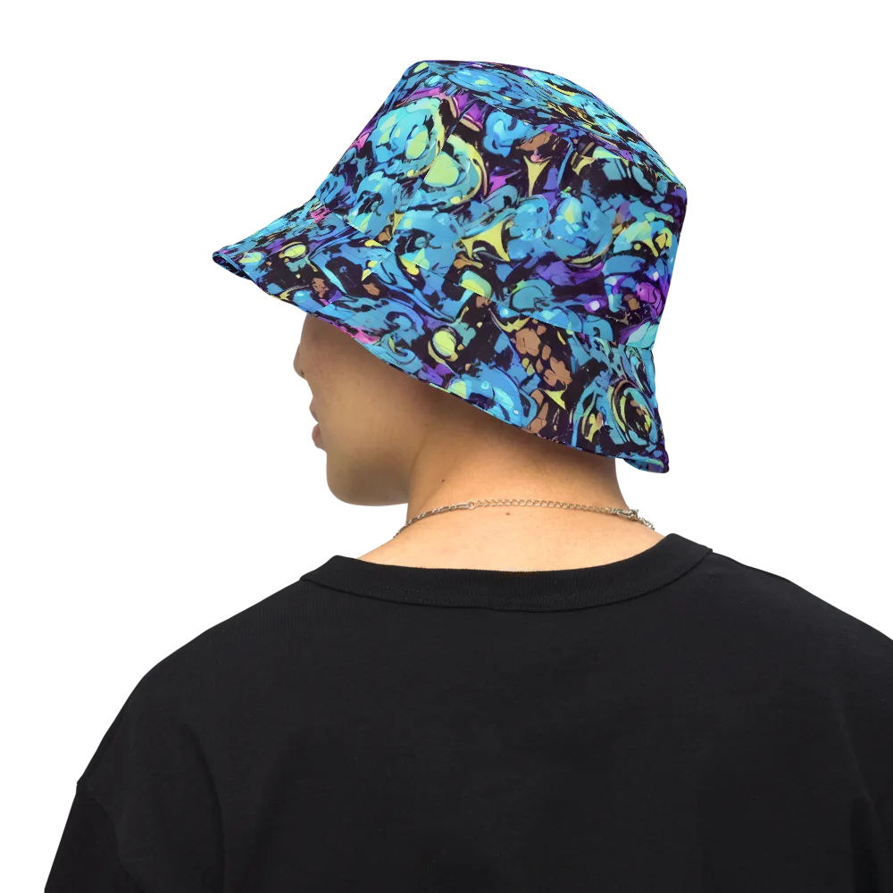Voltage Bouquet on Reversible Bucket Hat — Back Inside