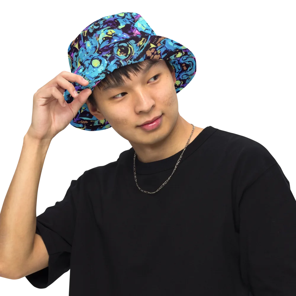 Voltage Bouquet on Reversible Bucket Hat — Front Inside