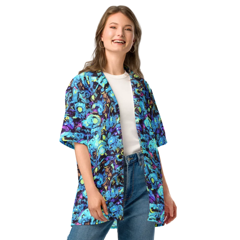 Voltage Bouquet on Button Shirt — Front