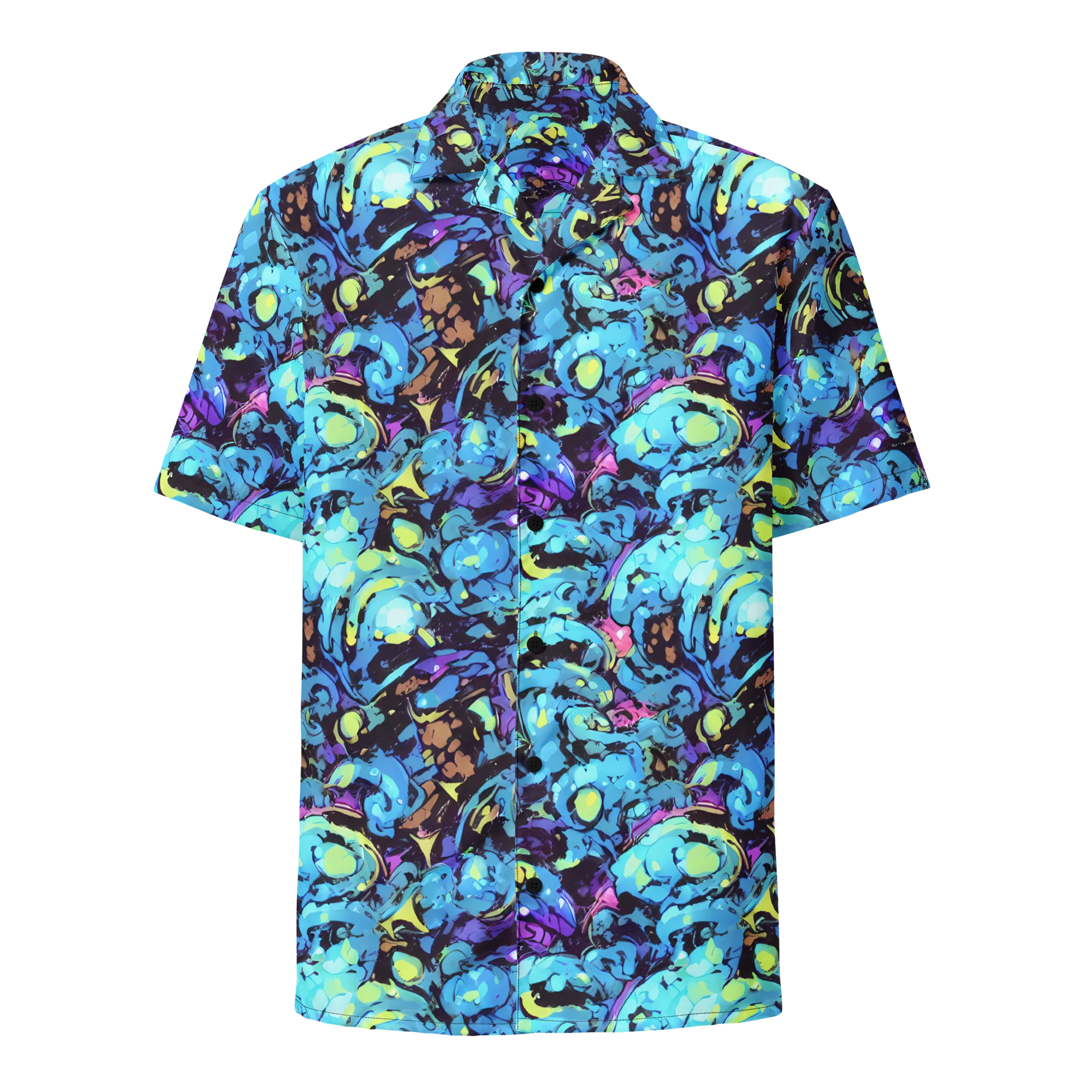 Voltage Bouquet on Button Shirt — Front