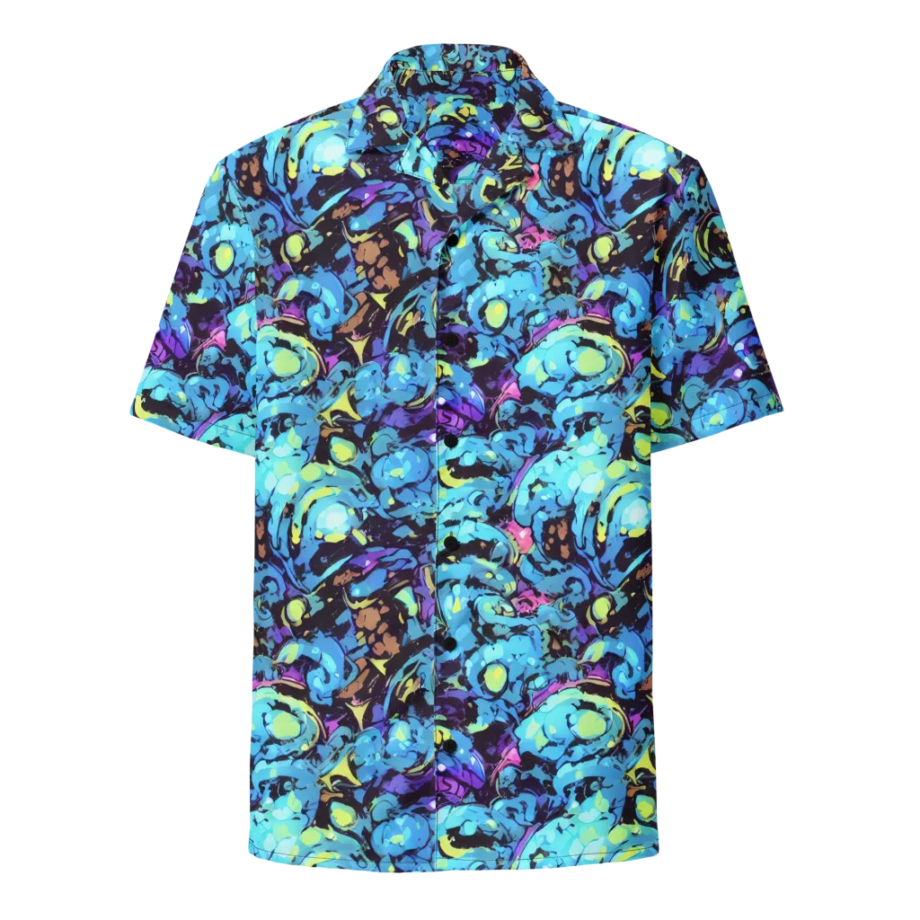 Voltage Bouquet on Button Shirt — Front