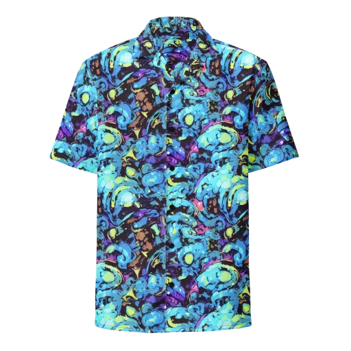 Voltage Bouquet on Button Shirt