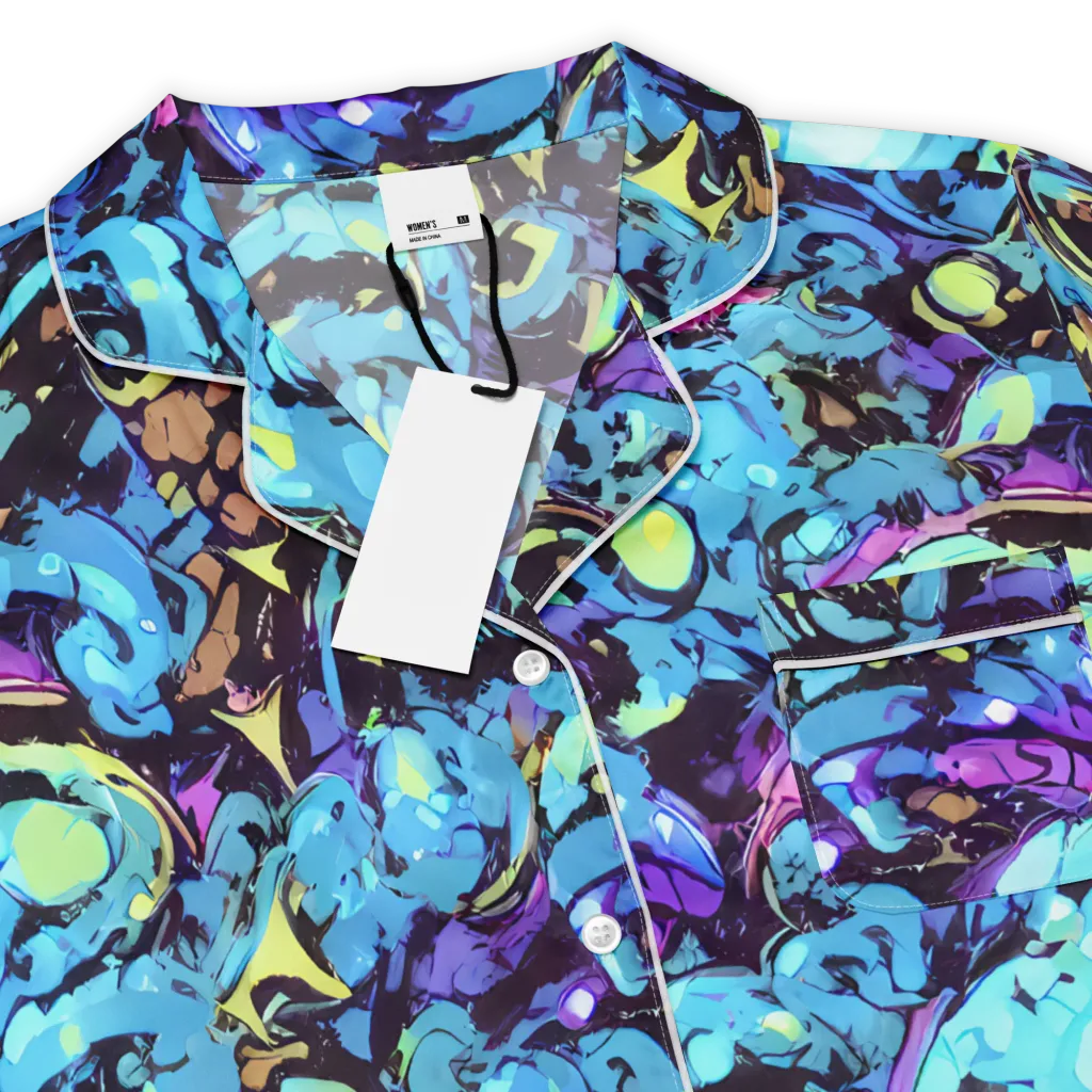 Voltage Bouquet on Women's Short Sleeve Pajama Top — Product details