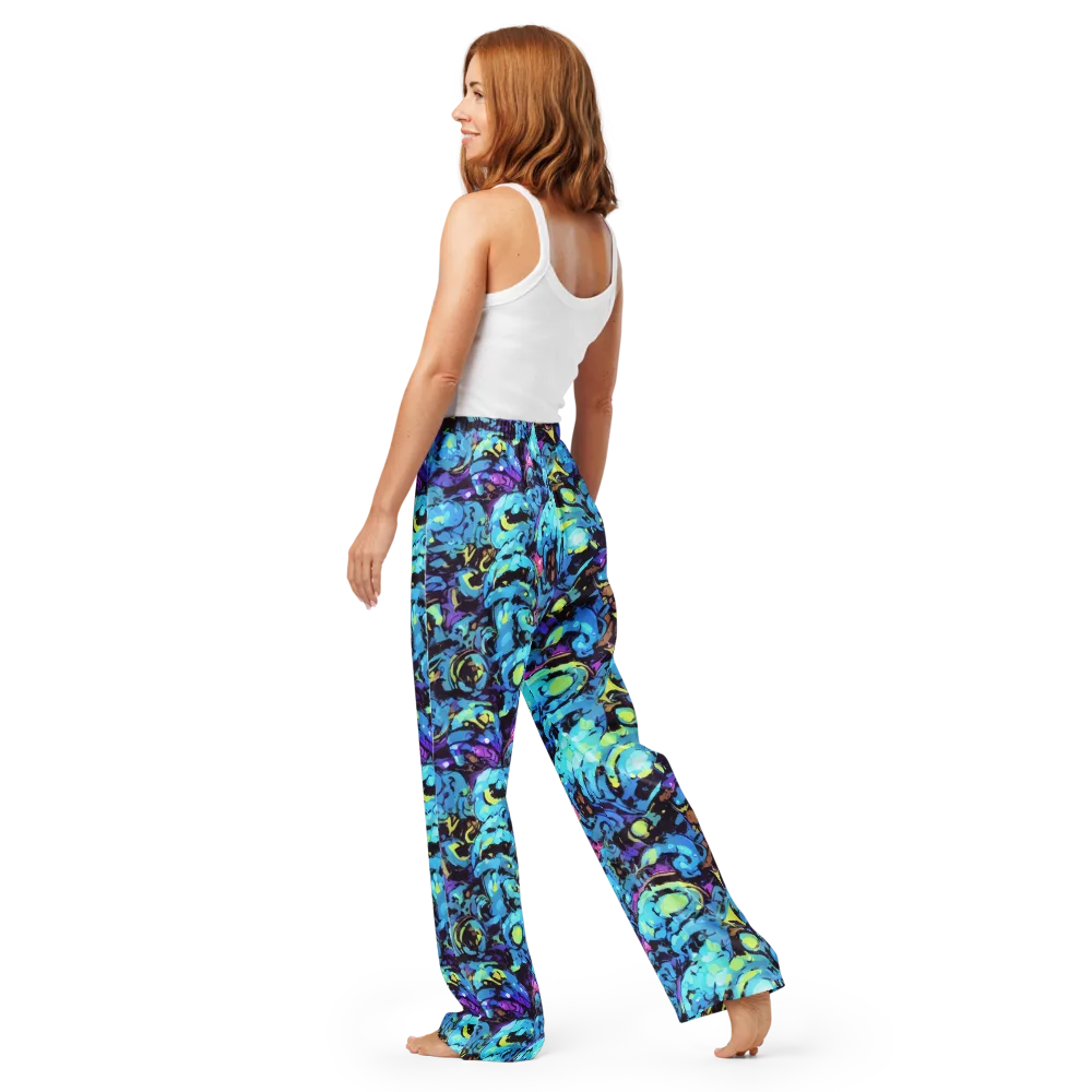 Voltage Bouquet on Women's Pajama Pants — Back