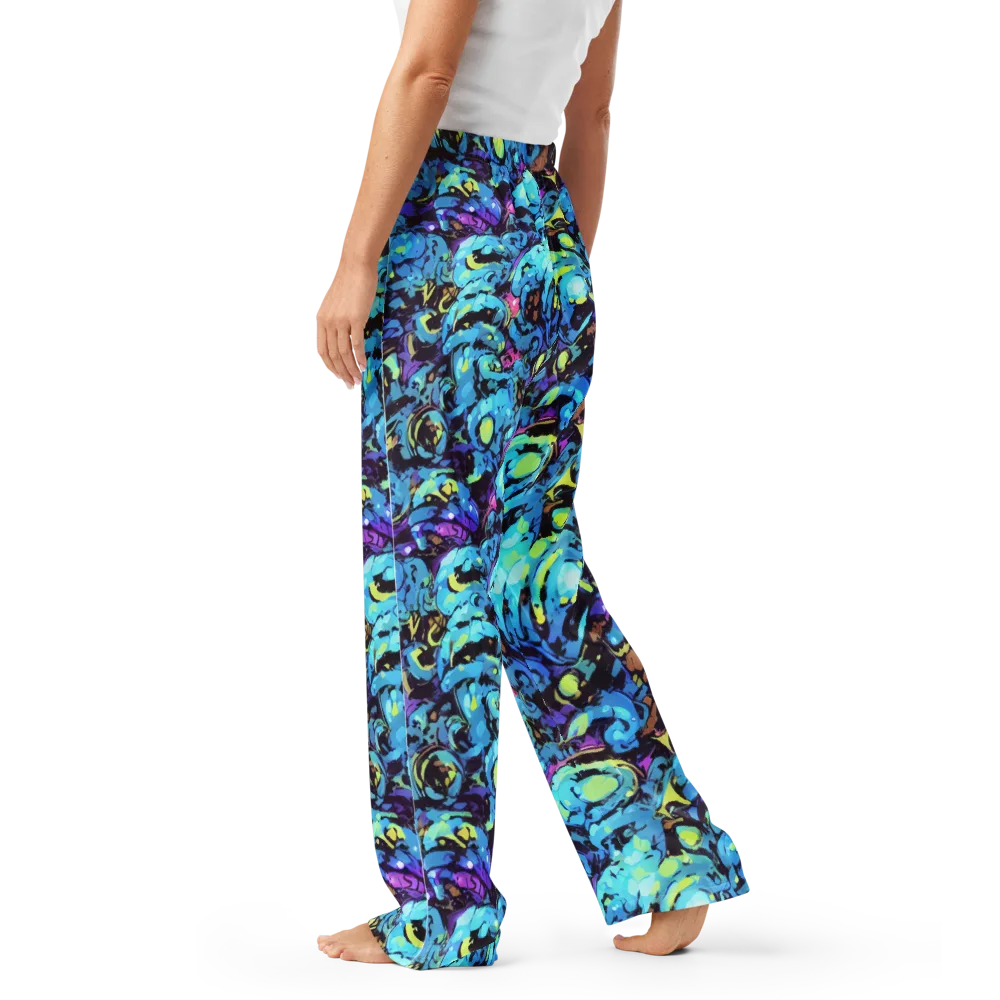 Voltage Bouquet on Women's Pajama Pants — Left
