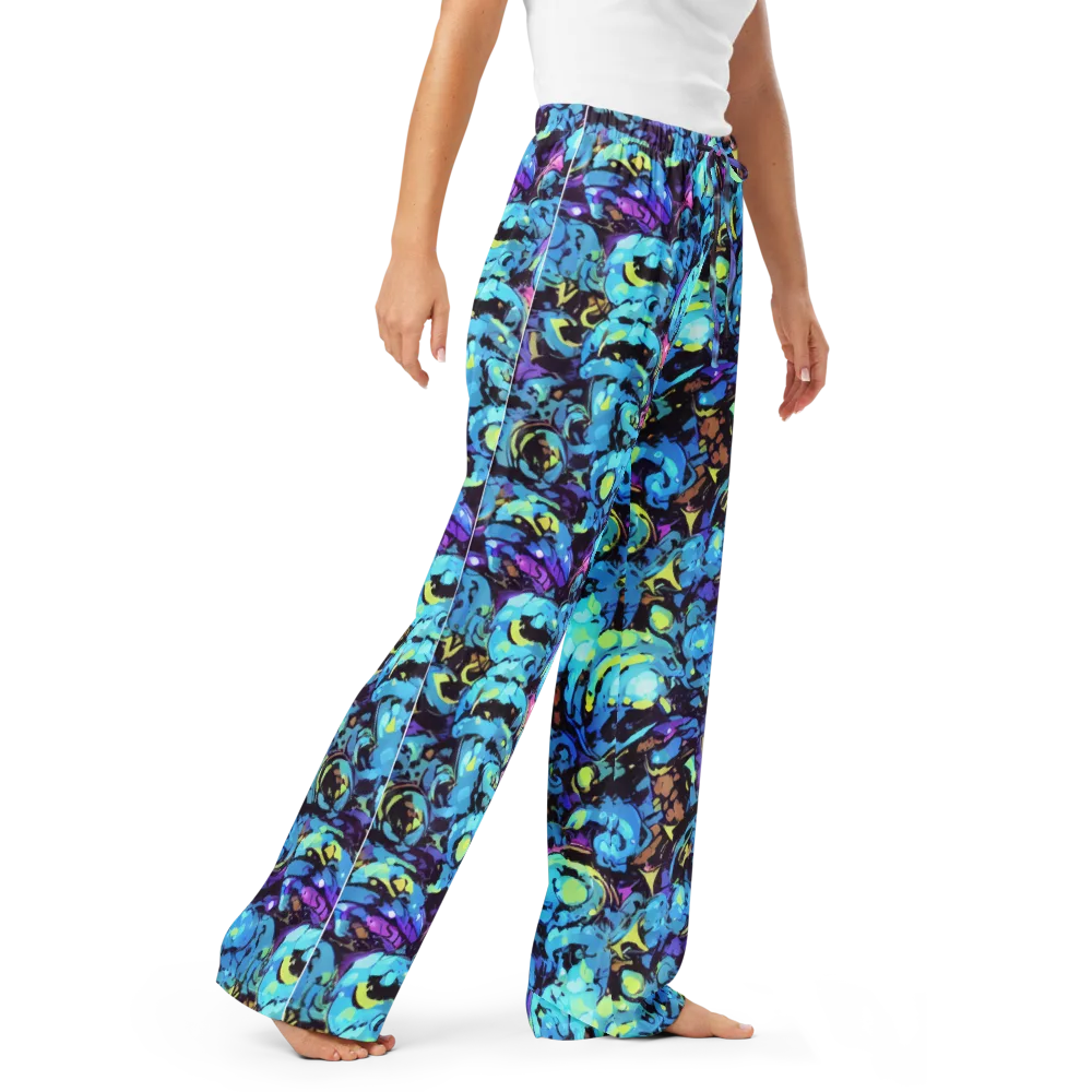 Voltage Bouquet on Women's Pajama Pants — Right Front