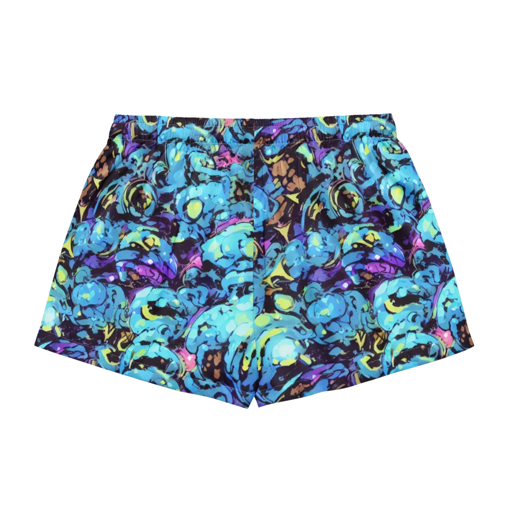 Voltage Bouquet on Women's Pajama Shorts — Back